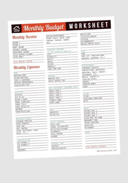 20 Free Printable Budget Templates• Savvy Budget Boss