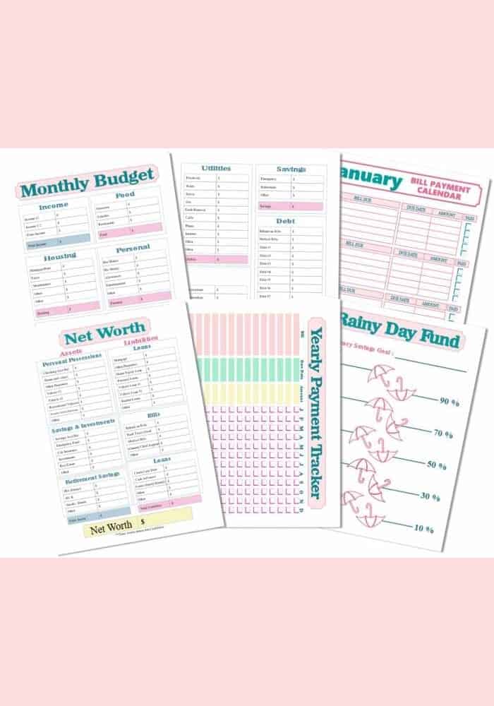 Numbers budget sheet