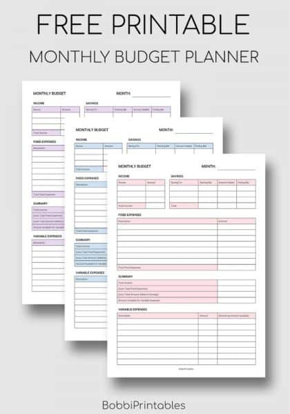 20 Free Printable Budget Templates• Savvy Budget Boss