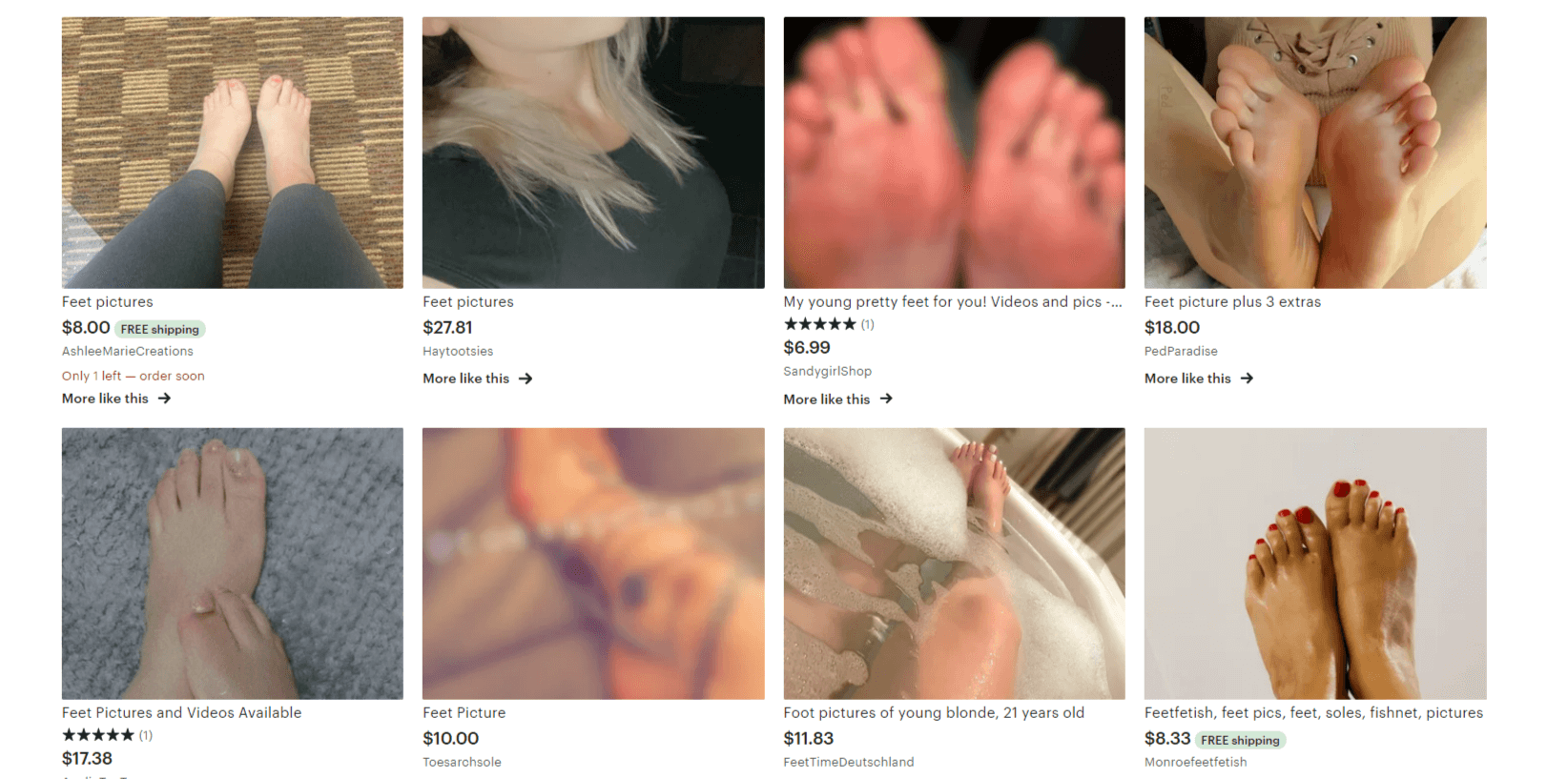 Selling Feet Pics