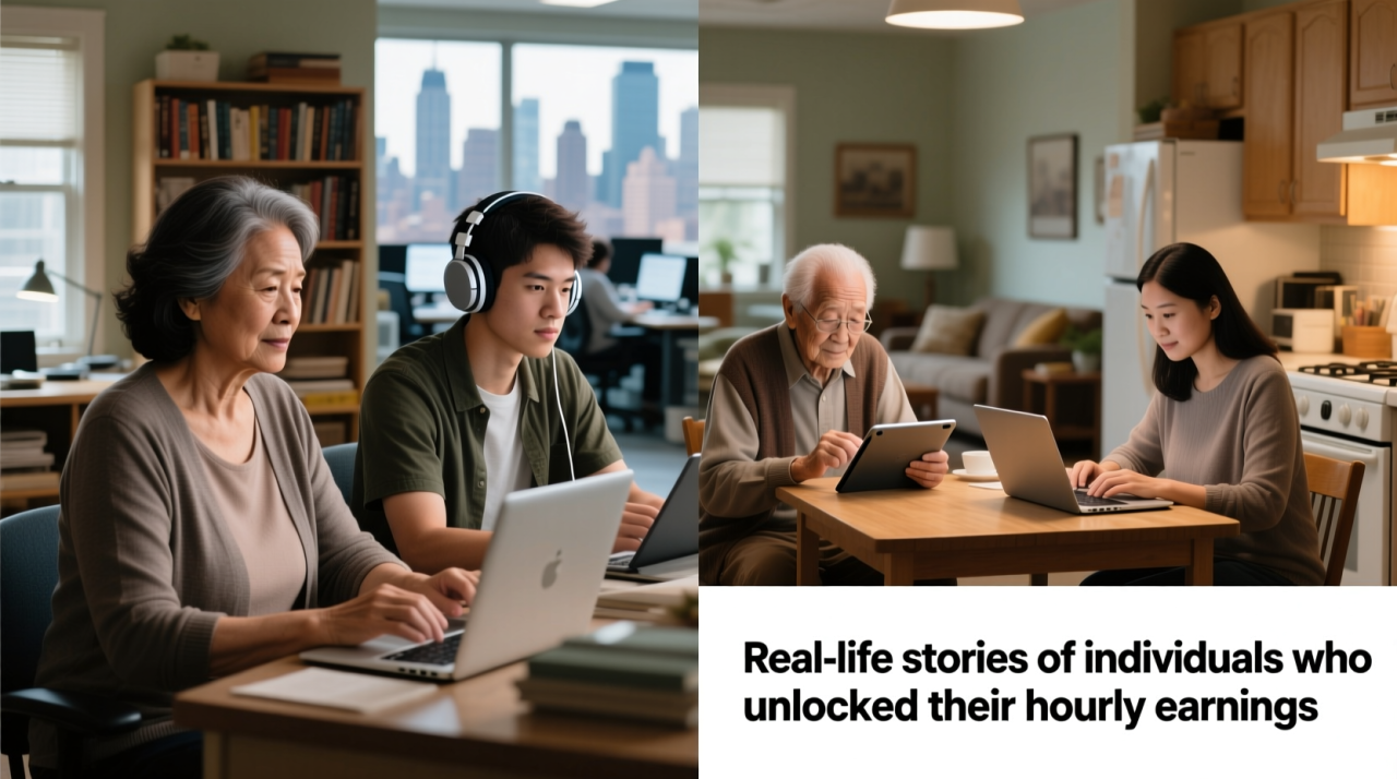 Real-life stories of individuals who unlocked their hourly earnings