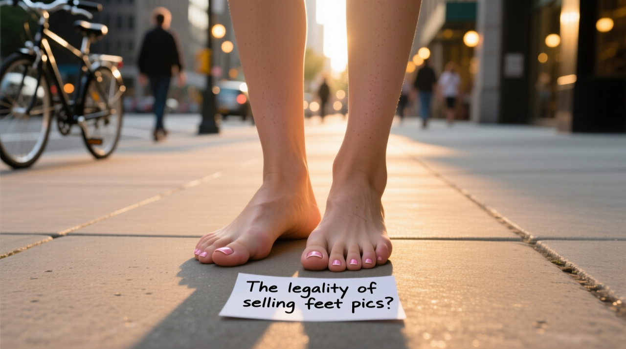 The legality of selling feet pics
